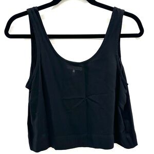 Sheer cropped tank top